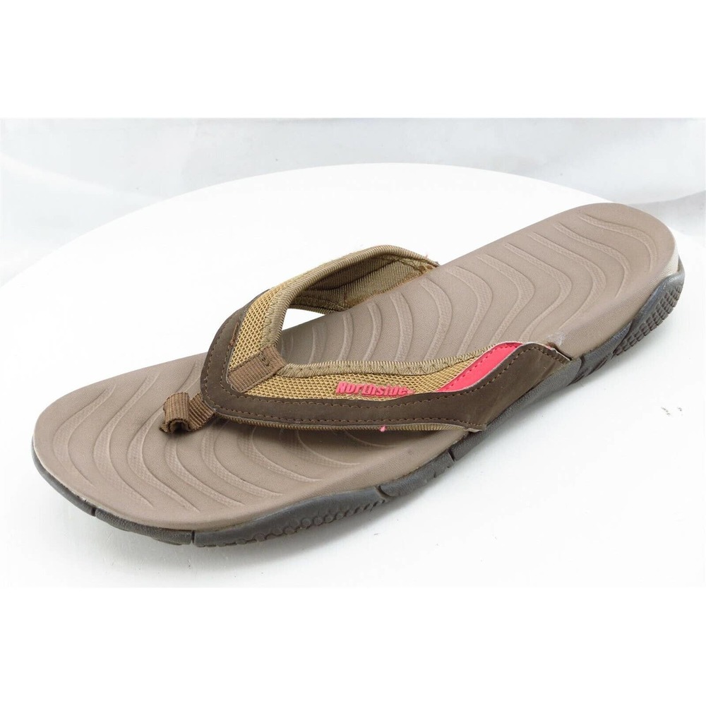 Northside‎ Sz 9 M Brown Flip Flop Fabric Women Sandals